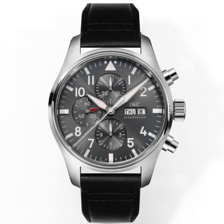 ZF新品 IWC万国表飞行员系列男士全自动机械计时码腕表 搭载7750改cal.69385机芯（复刻正品机型）直径43mm