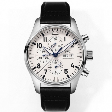 ZF新品 IWC万国表飞行员系列男士全自动机械计时码腕表 搭载7750改cal....
