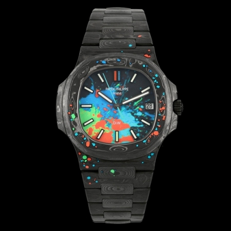 DIW厂新品 百达翡丽5711鹦鹉螺碳纤维全自动机械腕表 搭载复刻正品cal.324一体机芯 直径40mm