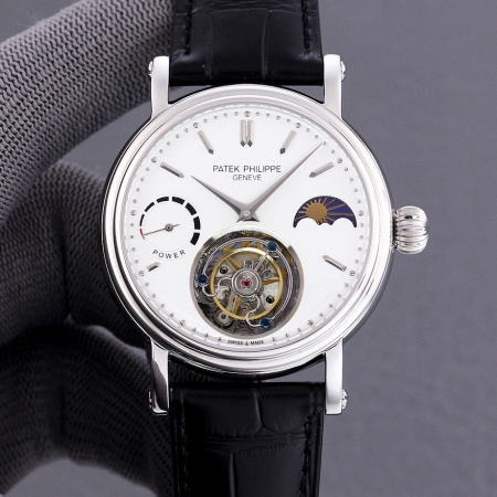 百达翡丽（Patek Philippe）月相星辰顶级手动同轴陀飞轮腕表  尺寸4...