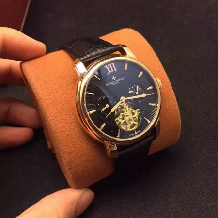 江诗丹顿（Vacheron Constantin）雕花镂空设计 自动机械手表