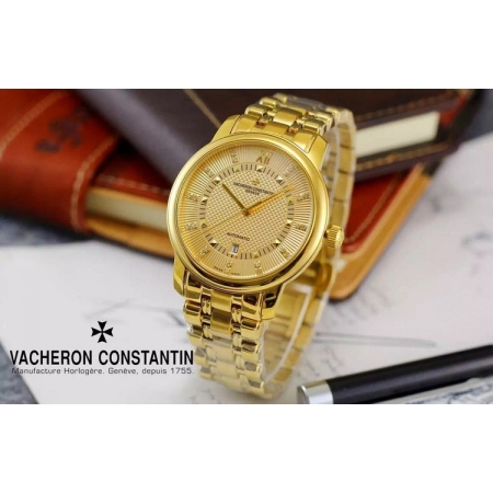 江诗丹顿（Vacheron Constantin）传承系列 瑞士三针全自动机械手...